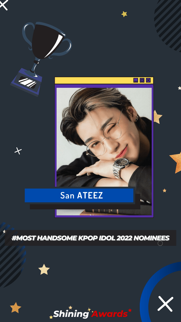 San ATEEZ Most Handsome Kpop Idol 2022