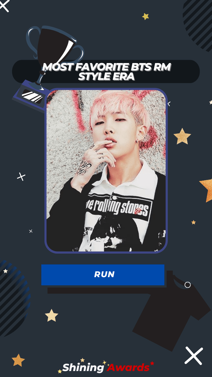 RUN Most Favorite BTS RM Style Era RUN Most Favorite BTS RM Style Era