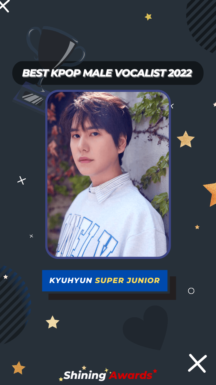 Kyuhyun Super Junior Best Kpop Male Vocalist 2022