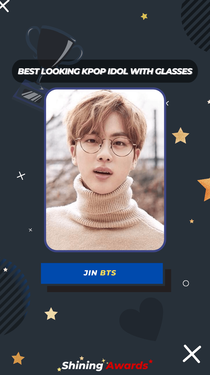 Jin BTS Best Looking Kpop Idol With Glasse