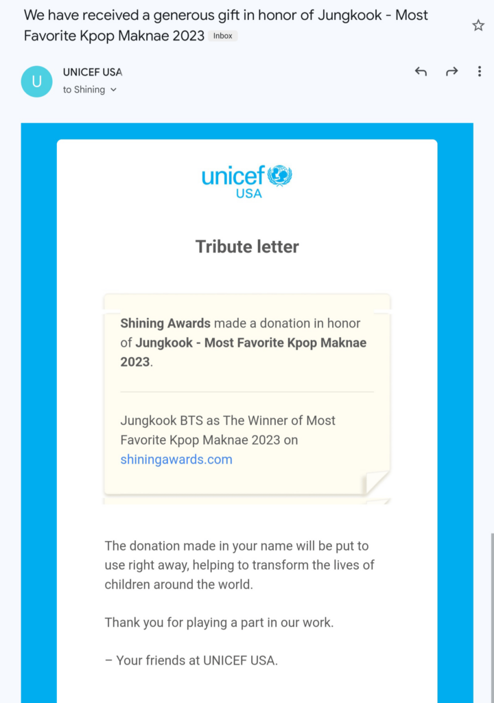 Most Favorite Kpop Maknae 2023 28 Tribute Letter Jungkook Most Favorite Kpop Maknae 2023