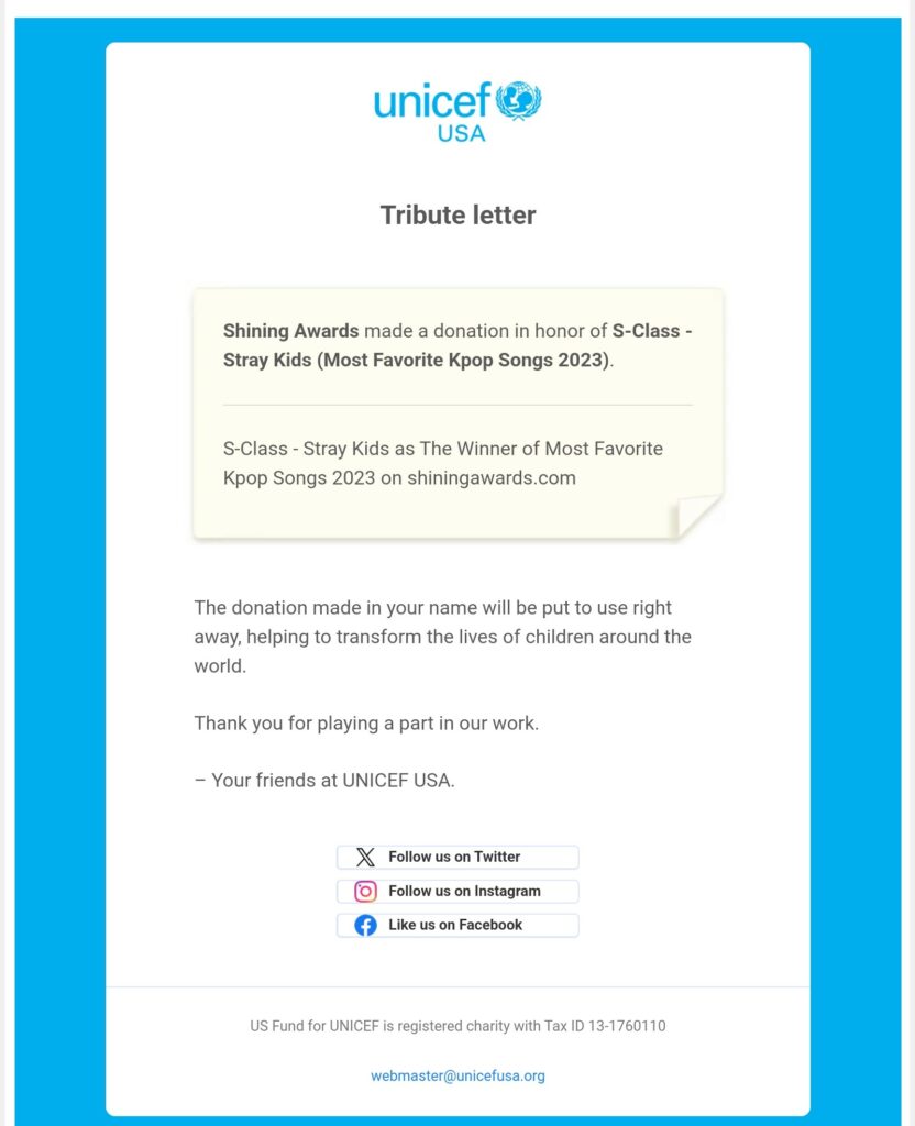 Tribute Letter S-Class - Stray Kids as Most Favorite Kpop Songs