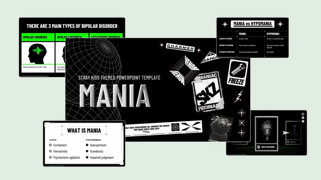 FREE Download All Kpop Theme Presentation Template Style 2 Stray Kids Presentation Template