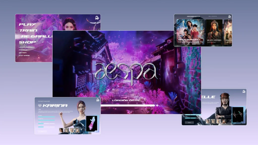FREE Download All Kpop Theme Presentation Template Style 7 aespa Presentation Template