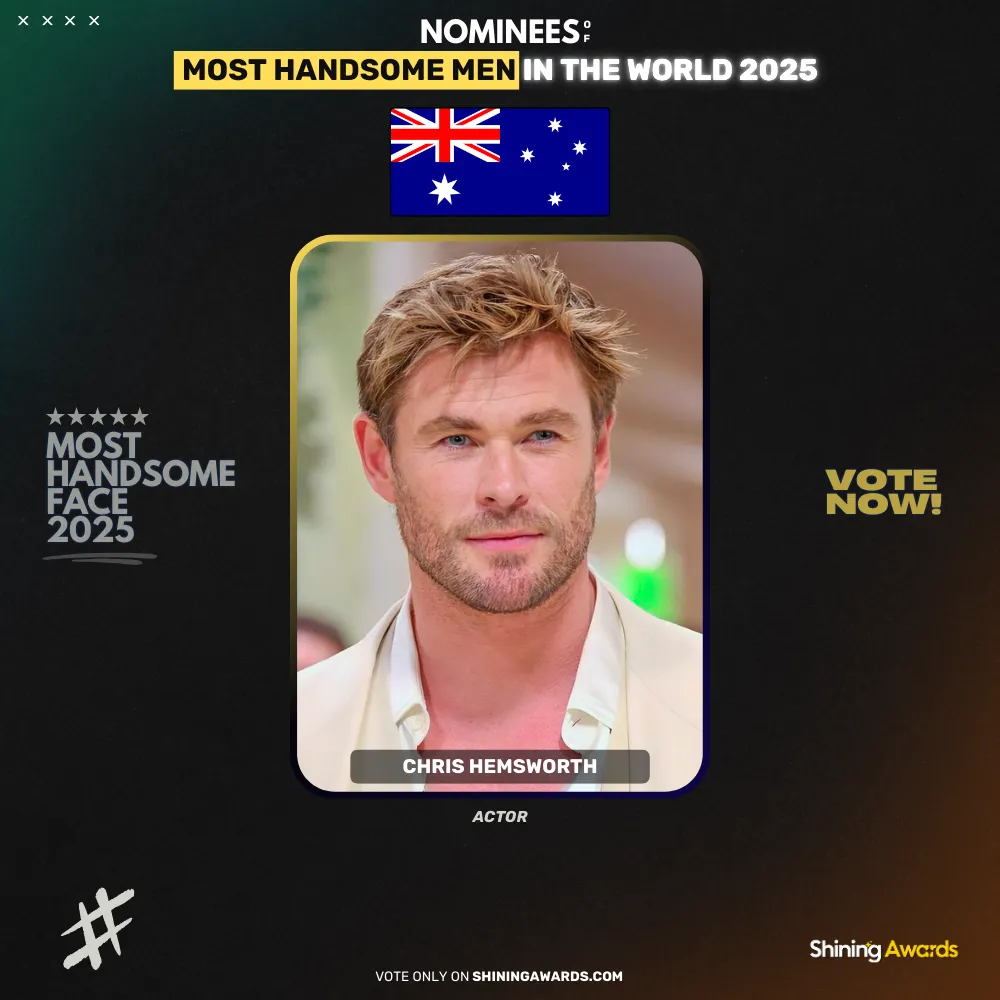 Chris Hemsworth Most Handsome Men In The World 2025