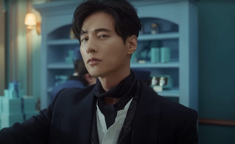 Screenshot of Won Bin in AJUNG Networks commercial