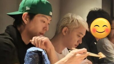 EXO's D.O. spotted with blonde hair for the first time since his debut