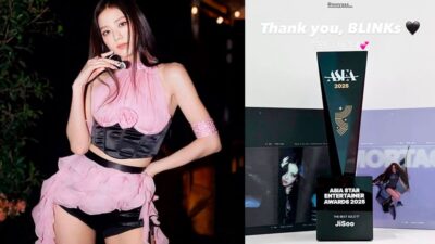 BLACKPINK's JISOO sends thanks to Blinks after winning at the '2025 Asia Star Entertainer Awards (ASEA)'