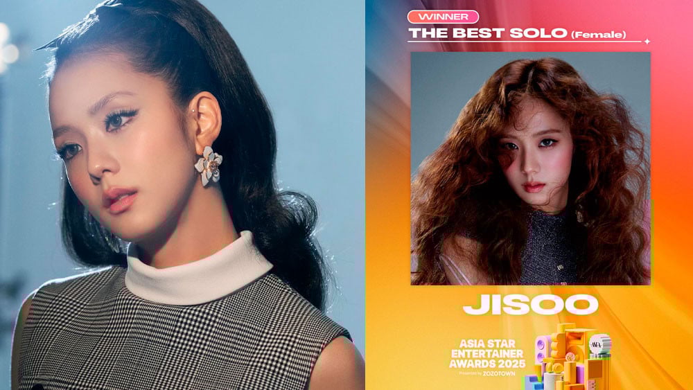 BLACKPINK's JISOO receives global praise for her win at the '2025 Asia Star Entertainer Awards (ASEA)'