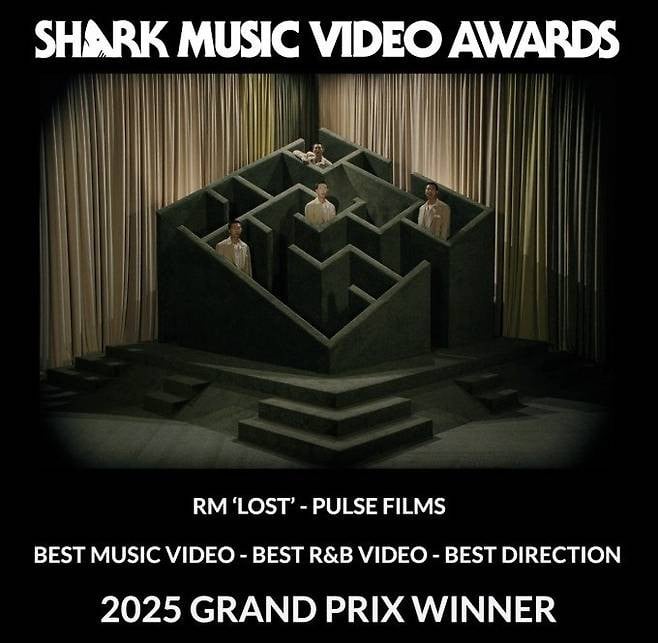 RM of BTS Takes Home Three Shark Music Video Awards for "LOST!" 2 RM of BTS Takes Home Three Shark Music Video Awards for "LOST!"