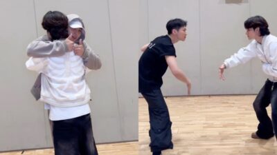 Seventeen's Mingyu & Hoshi reunite with Samuel Kim for the 'Rockstar' challenge