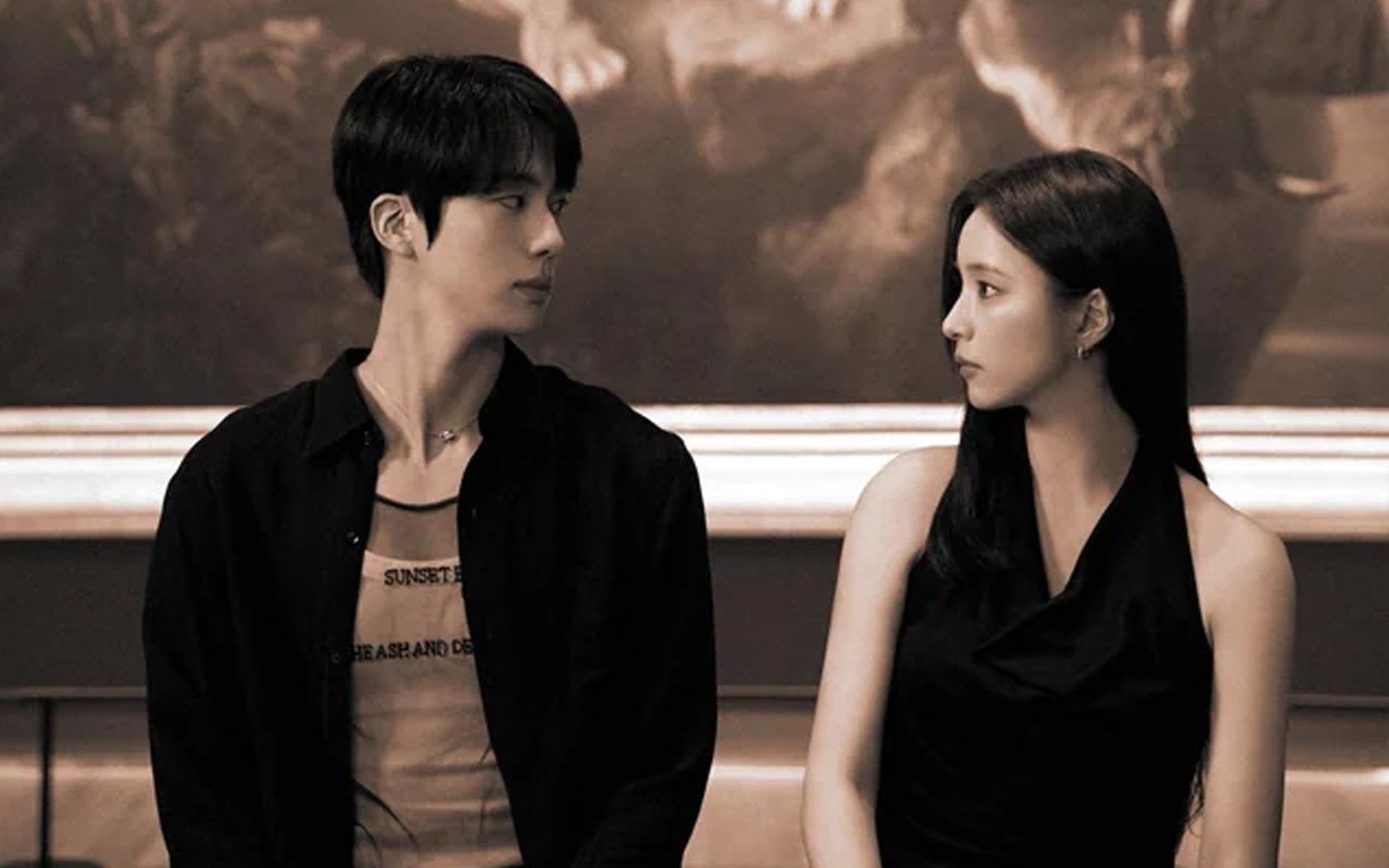BTS's Jin finally meets Shin Se Kyung in 'D-1' poster for "Don't Say You Love Me"