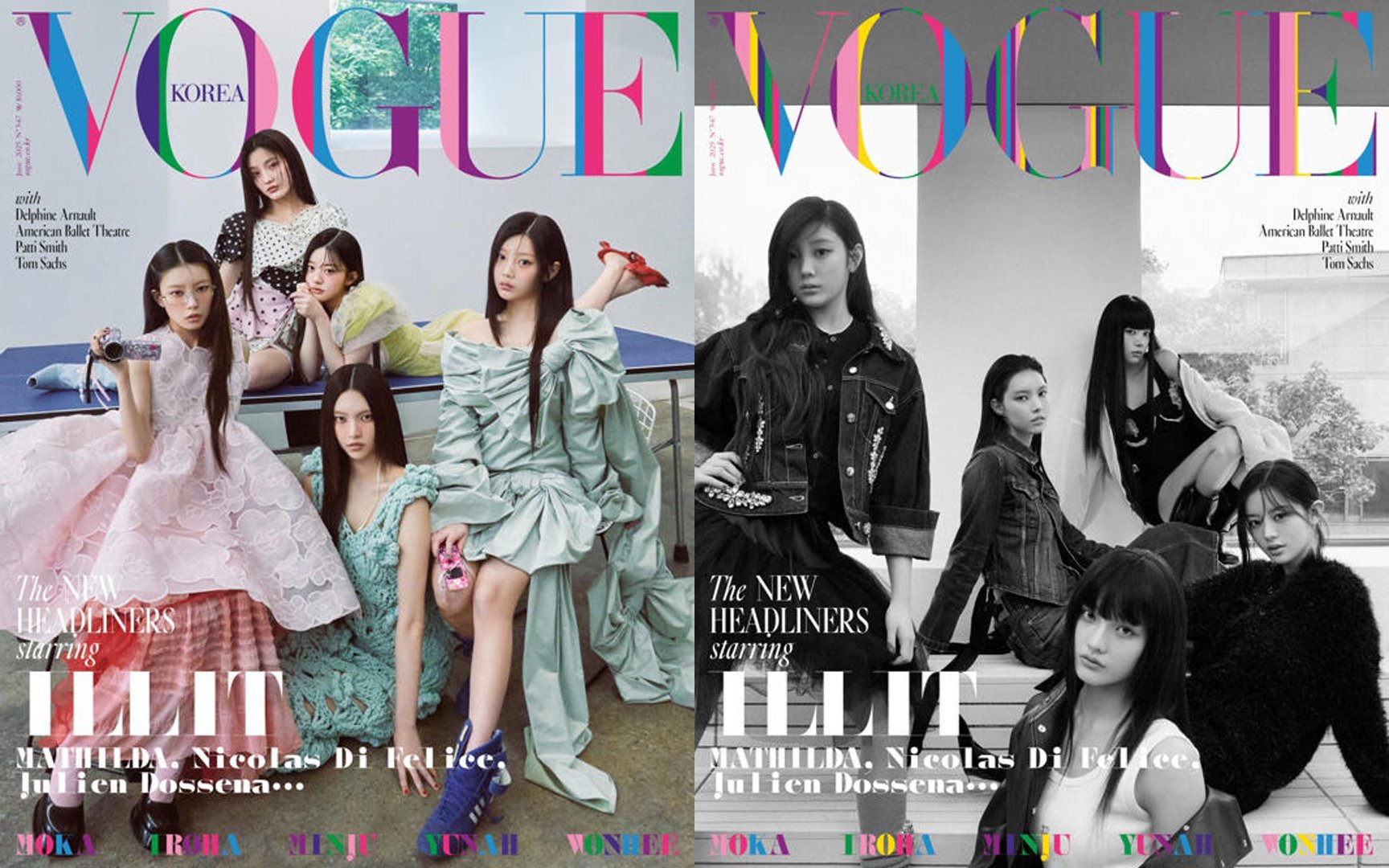 ILLIT graces the covers of Vogue Korea magazine with their stunning visuals