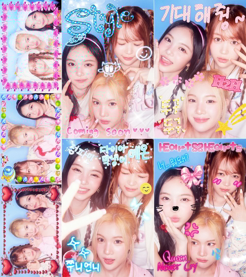 Hearts2Hearts Revives Y2K Sticker Photo Booth Aesthetic for 'STYLE' Return 2 Image 1