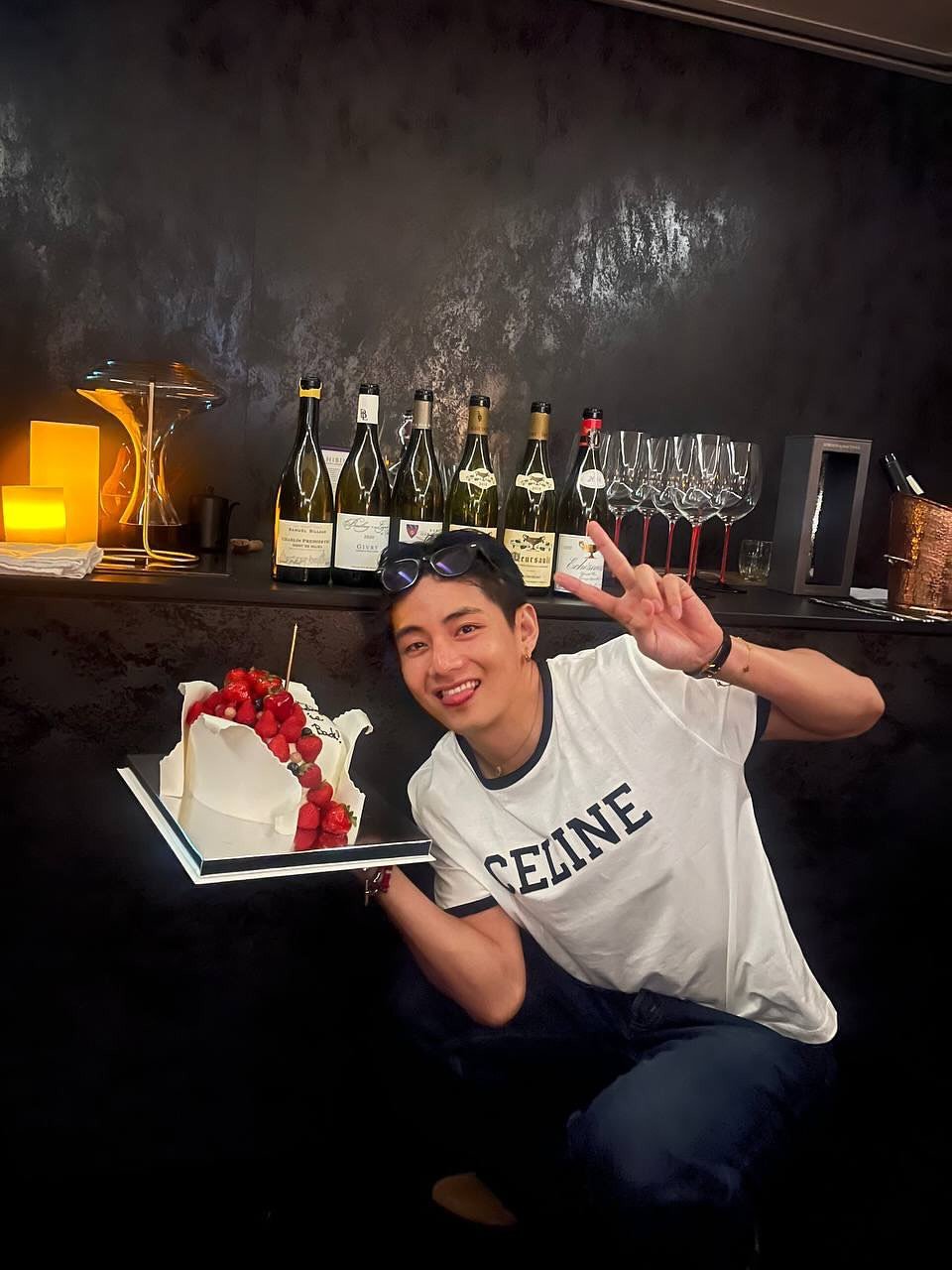 V of BTS Shares Images from His Military Discharge Celebration 2 Taehyung Party