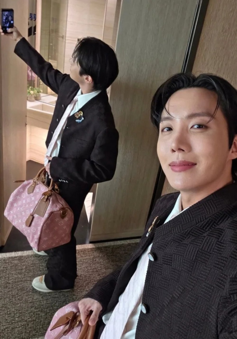 J-Hope of BTS Has Heartwarming Encounter with Gong Yoo in Paris 5 j-hope in Paris 5