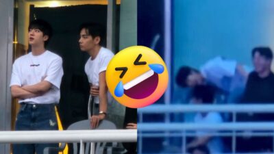 BTS Jin's Mischievous Prank On V Goes Viral