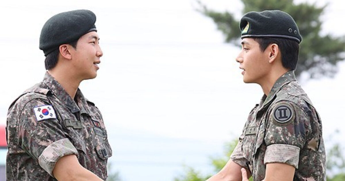Scene Of BTS V And RM's Military Dicharge Triggers Outrage