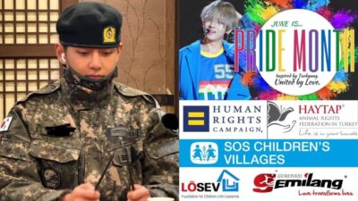 Fans celebrate BTS’s V (Kim Taehyung) military discharge with donations to support Pride Month, animal shelters, and underprivileged children
