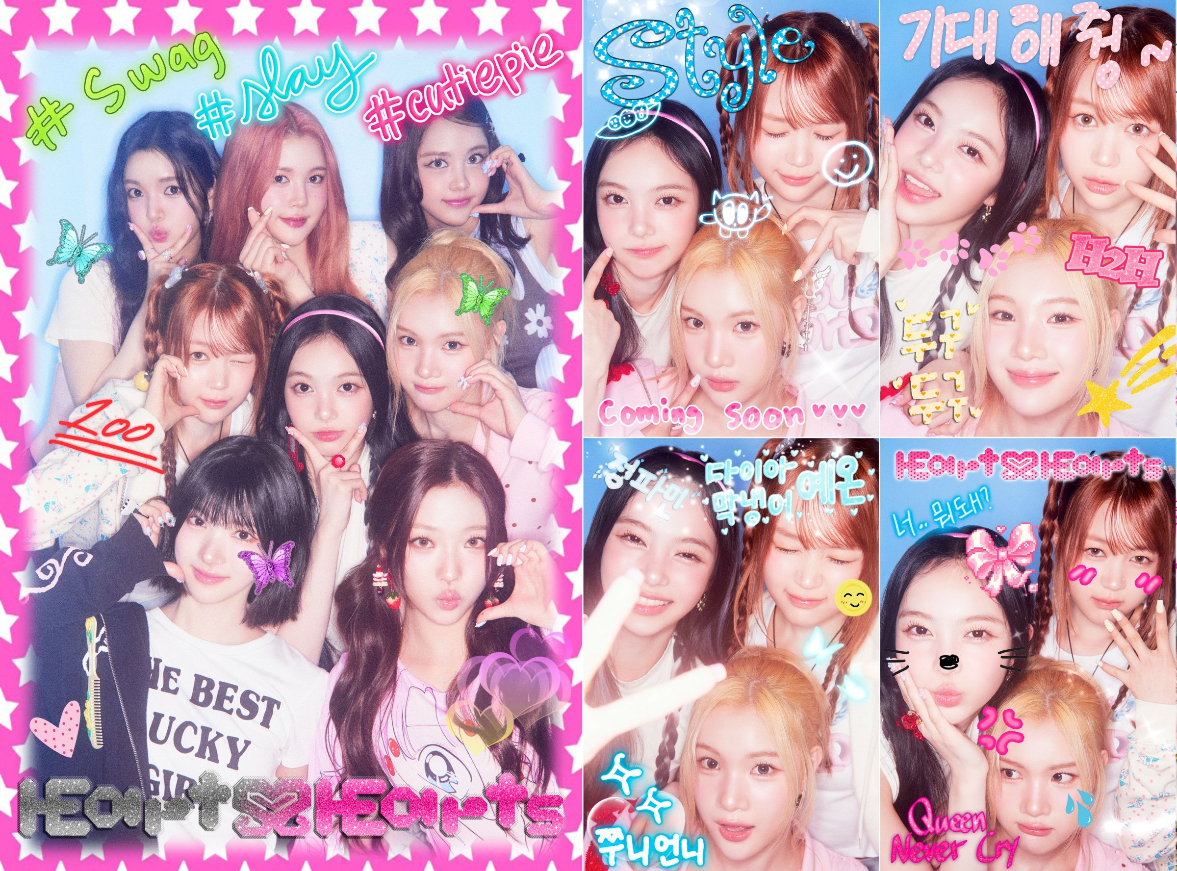 Hearts2Hearts Revive Y2K Sticker Photo Booth Aesthetic for ‘STYLE’ Comeback 1 Hearts2Hearts bring back Y2K sticker photo booth vibes for 'STYLE' comeback