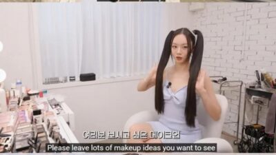 Hyeri imitates IVE’s Jang Wonyoung’s signature makeup look
