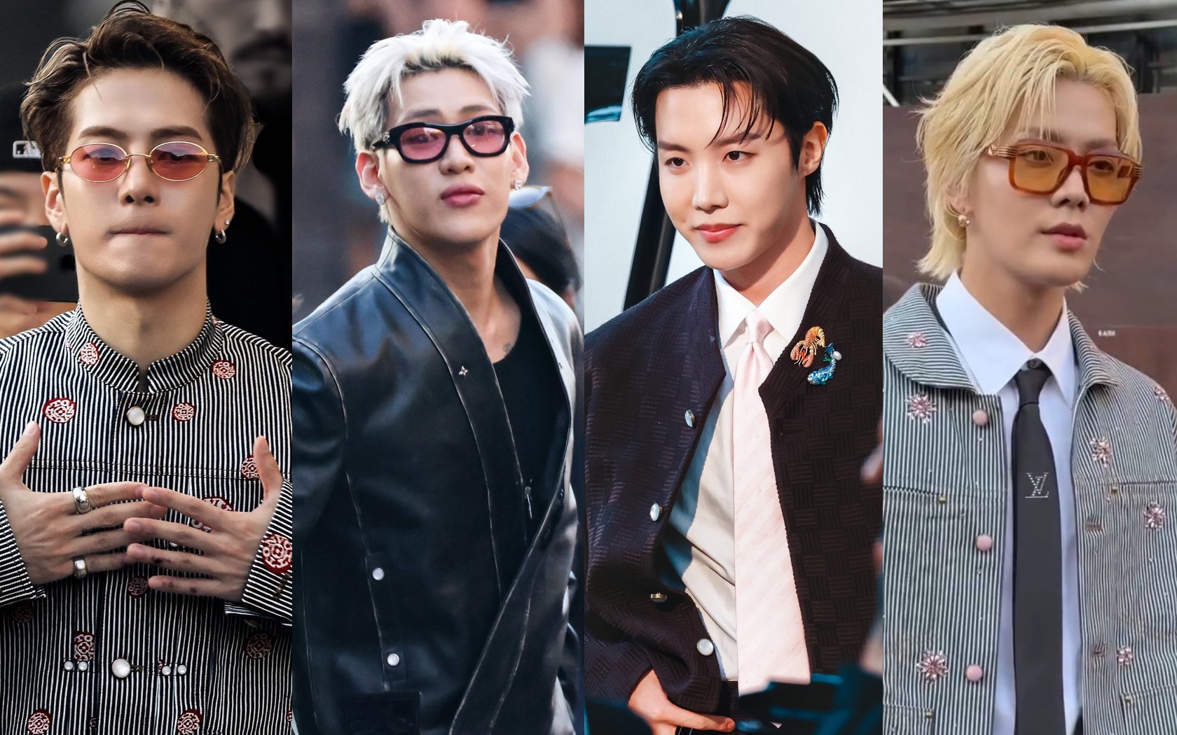 BTS’s J-Hope, GOT7’s BamBam and Jackson, and NCT’s Yuta turn heads at Louis Vuitton Men's SS26 Show during Paris Fashion Week