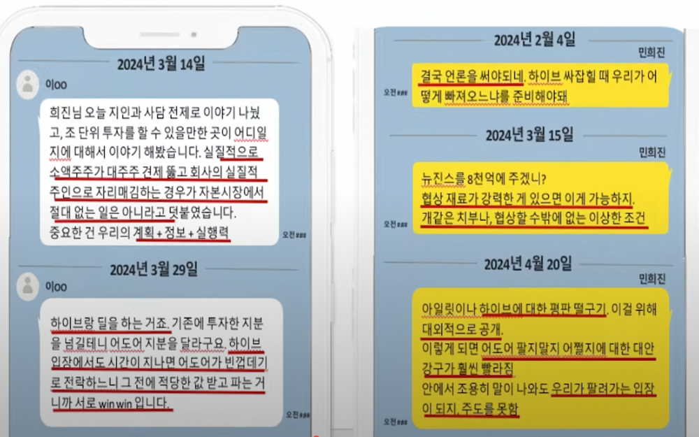 Messages from Min Hee Jin