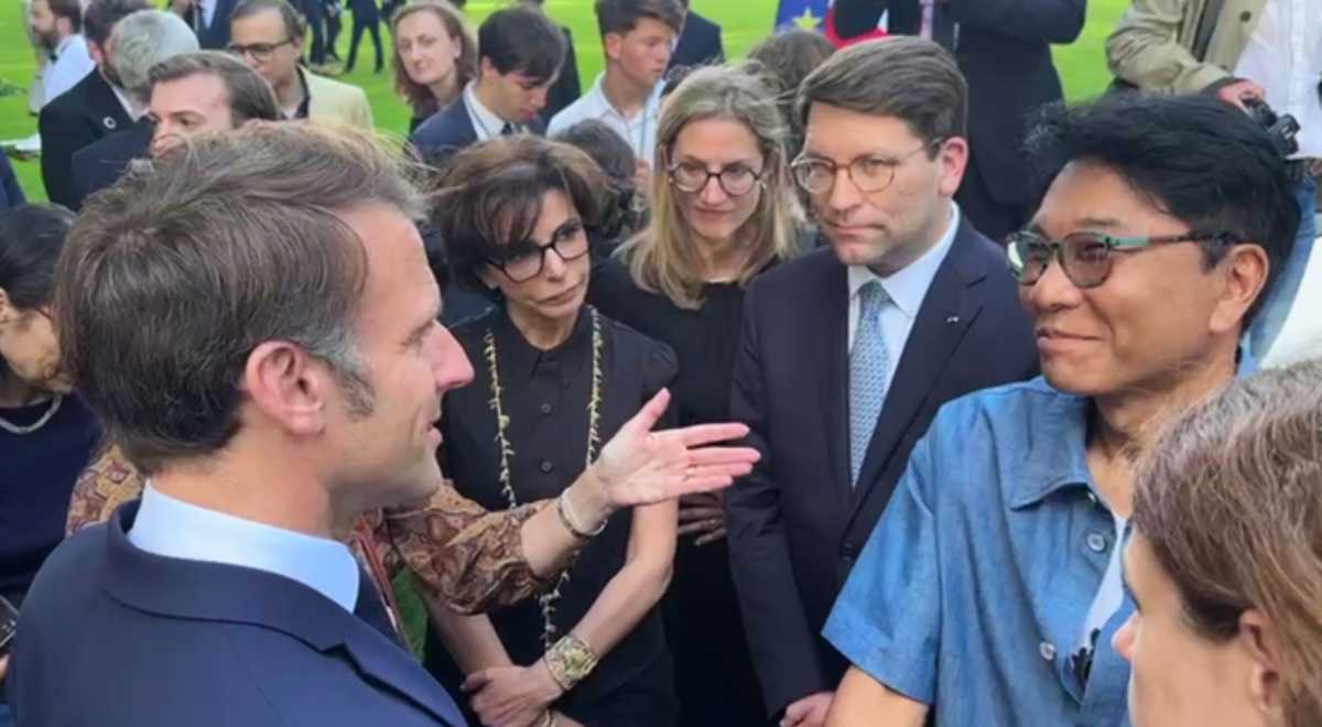 Lee Soo Man meets Macron to discuss K-pop partnership