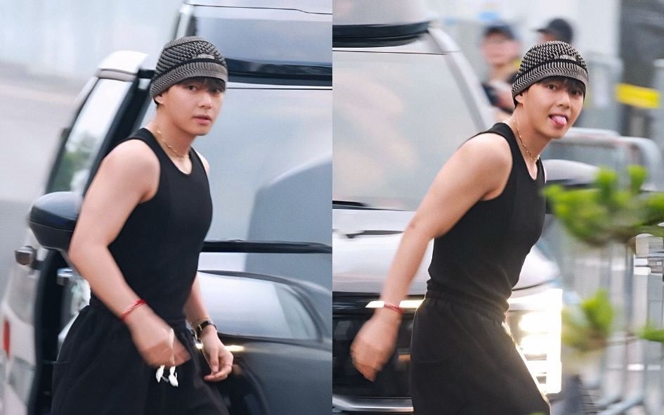 BTS's V (Kim Taehyung) turns heads attending Jin's "RUNSEOKJIN EP. TOUR" concert