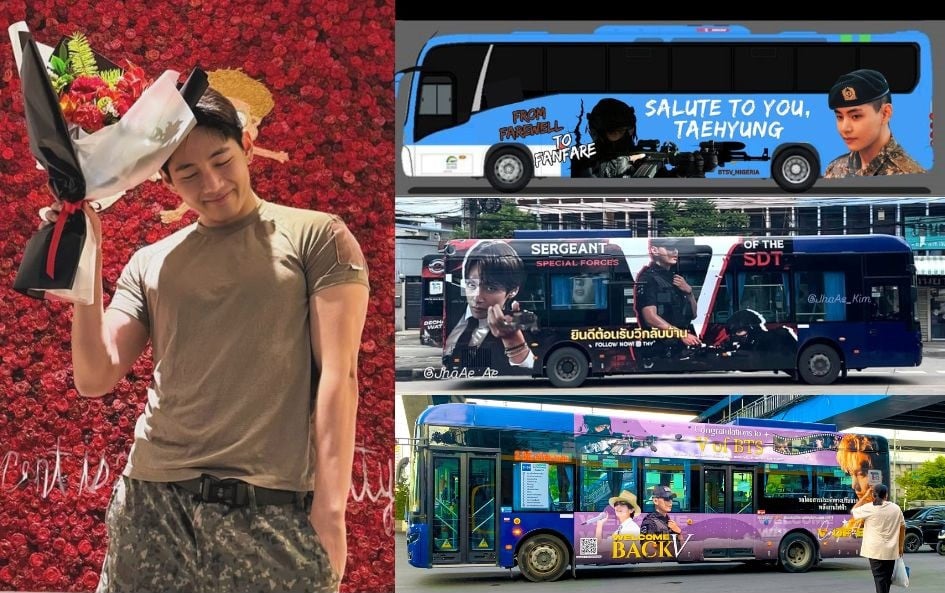 BTS V Thailand Bus