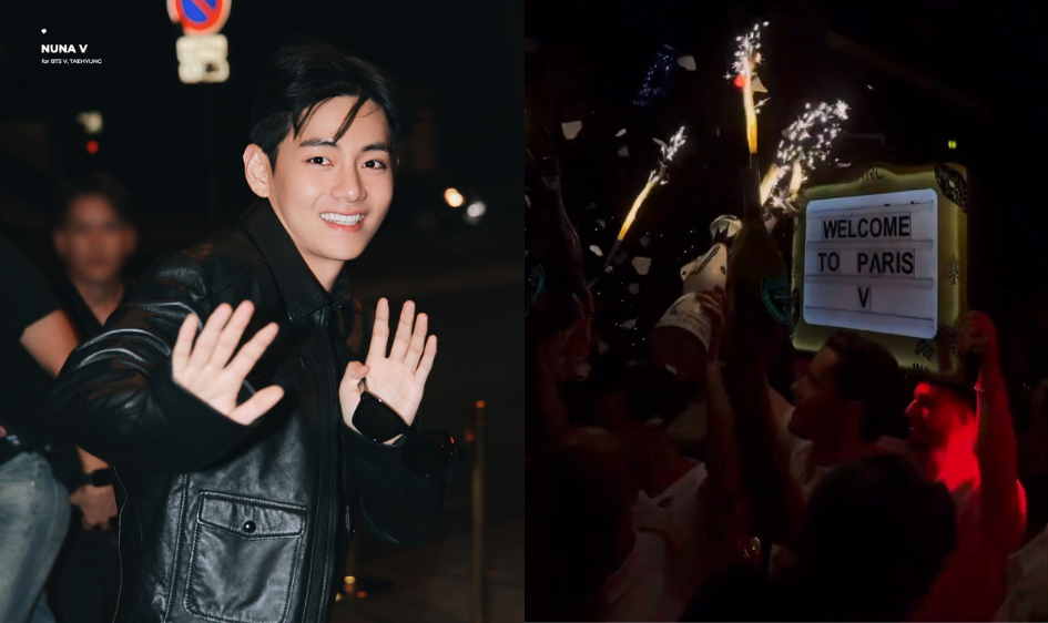 BTS's V (Kim Taehyung) parties with long-time friend Park Bo Gum after arriving in Paris