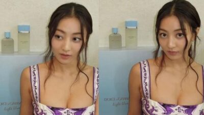 Jihyo in Purple Dress