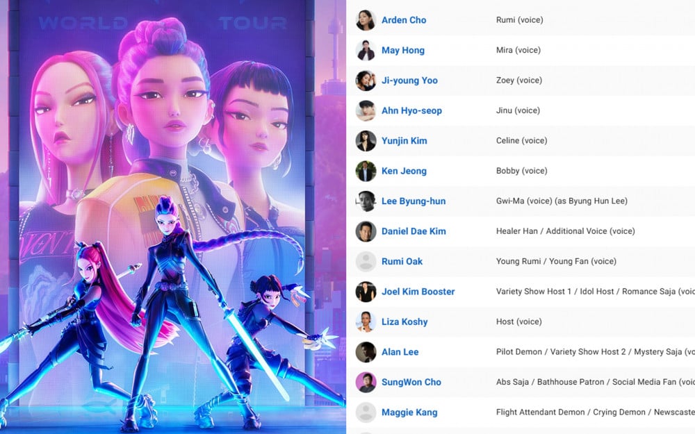 The impressive star-studded Korean cast and producers behind 'K-pop Demon Hunters'