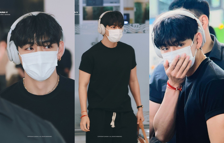 Taehyung in all black