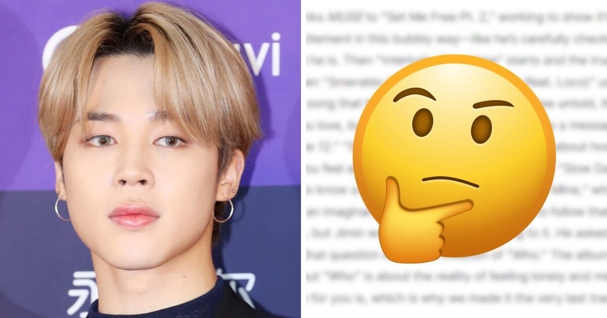 BTS Jimin's Past Comments About "Loving Someone" Last Year Trigger Heated Debate Amidst Dating Rumors