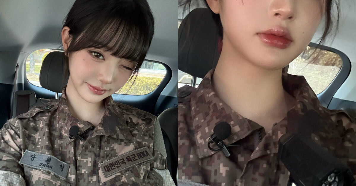 IVE Jang Wonyoung’s Before-And-After Military Photos Go Viral