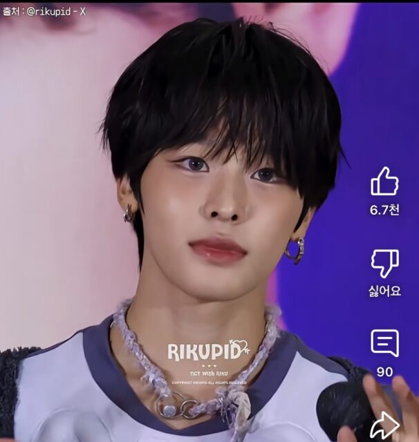 Riku eye makeup detail