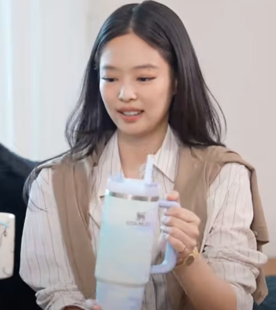 Stanley Generates Excitement with Video Hinting at Collaboration with BLACKPINK's Jennie 2 Jennie with Stanley Cup