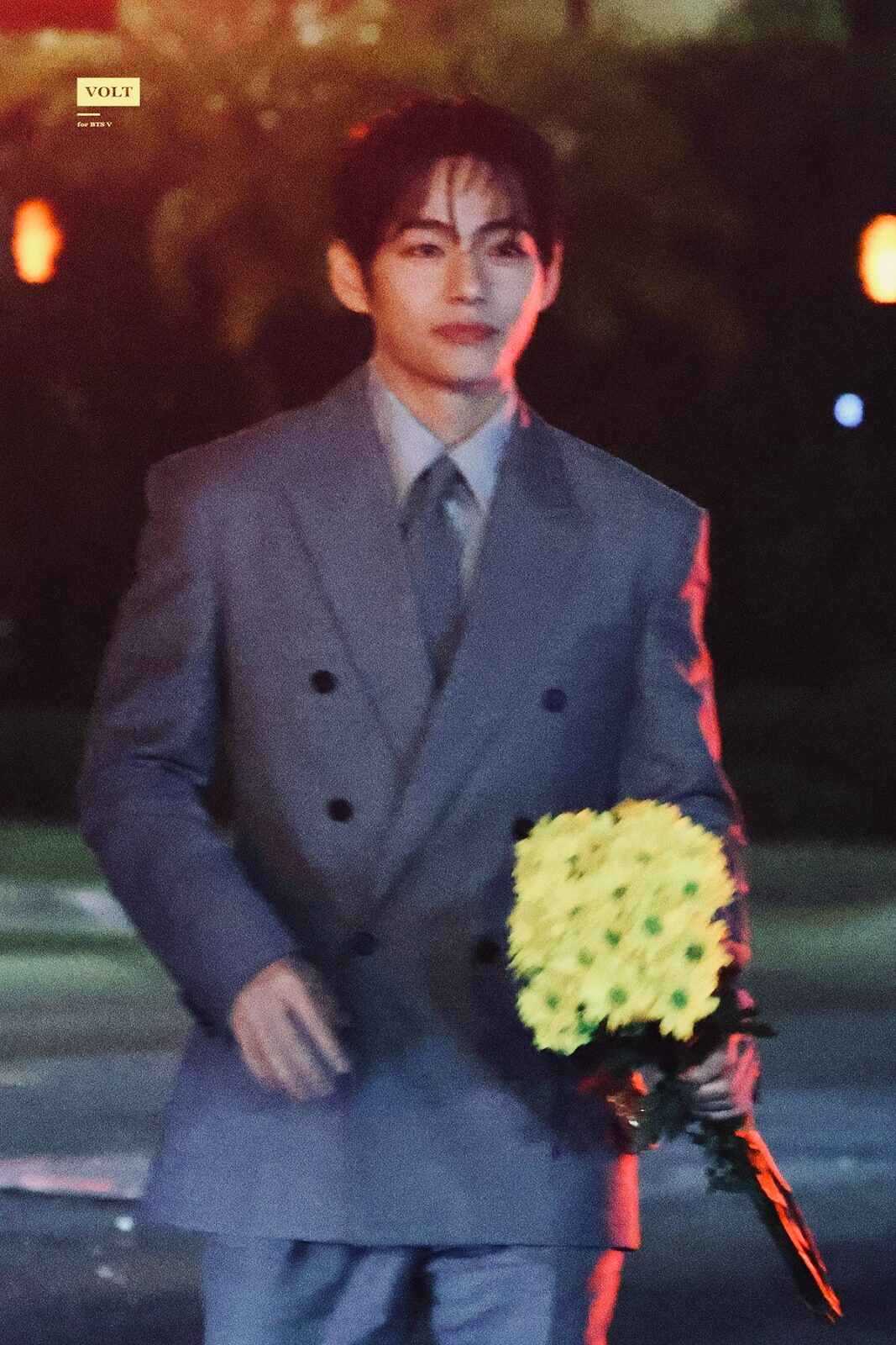 Fan captured moment with V