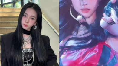 Karina on LED screen