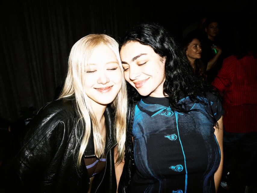 Charlie XCX Instagram post featuring Rosé