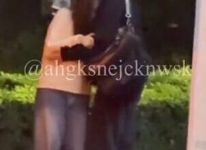 Hueningkai spotted with girl