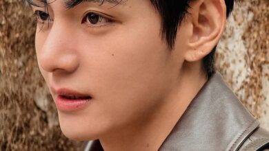 V BTS wearing glasses