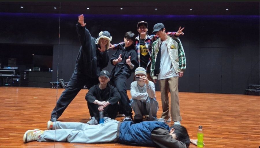 BTS during Weverse Live