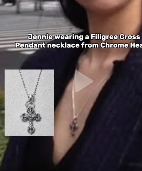 Jennie Chrome Hearts necklace