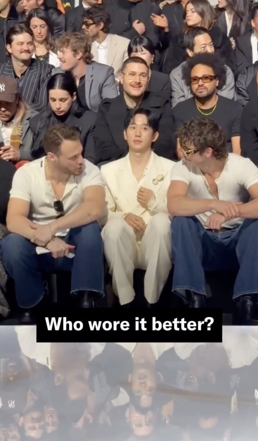 Jung Hae In looking uncomfortable