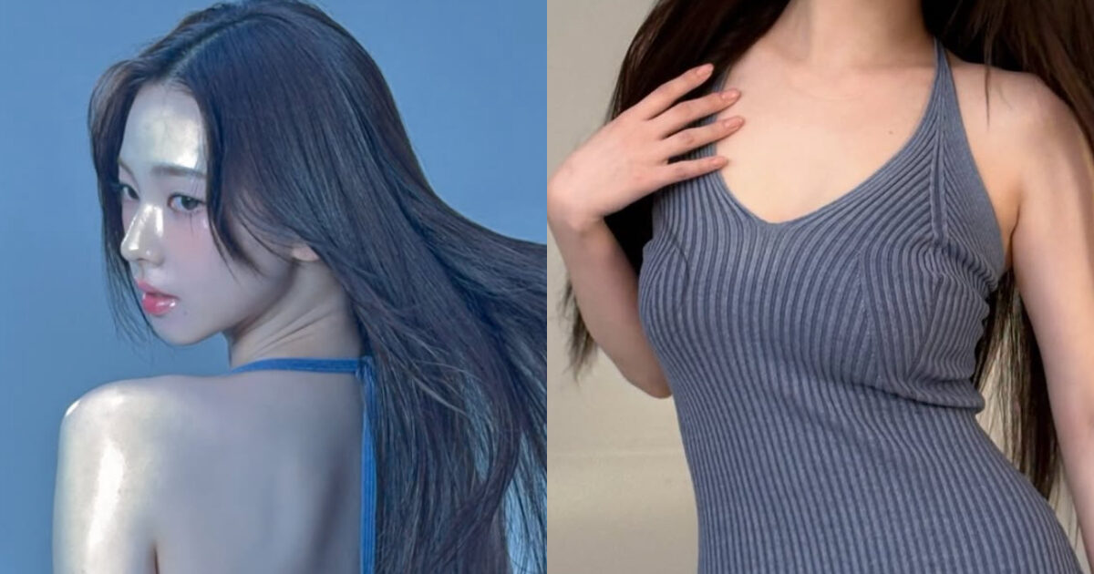 Aespa Karina’s Alluring Curves Ignite Huge Reaction 1 Karina Blue Dress