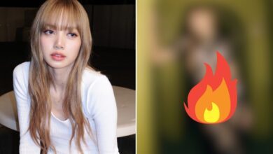 Lisa in see-through dress