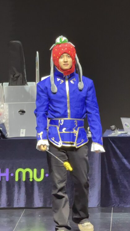 D.O. strawberry hat and prince costume