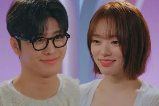 Sung Baek Hyun (left) and Choi Yun Nyeong (right) on “EXchange 4” | TVING